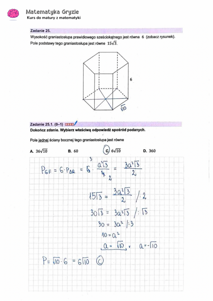 Zadanie 25  matura CKE matematyka