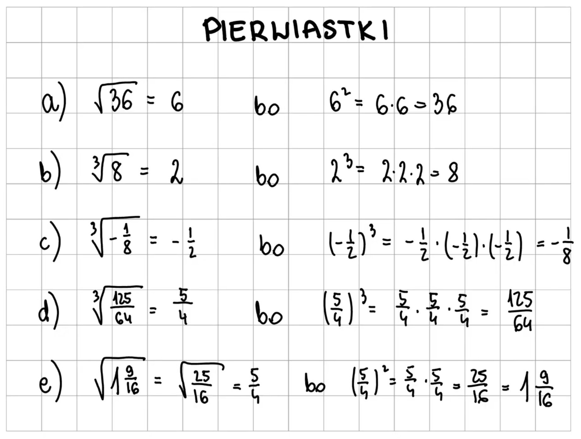 Pierwiastki zadania