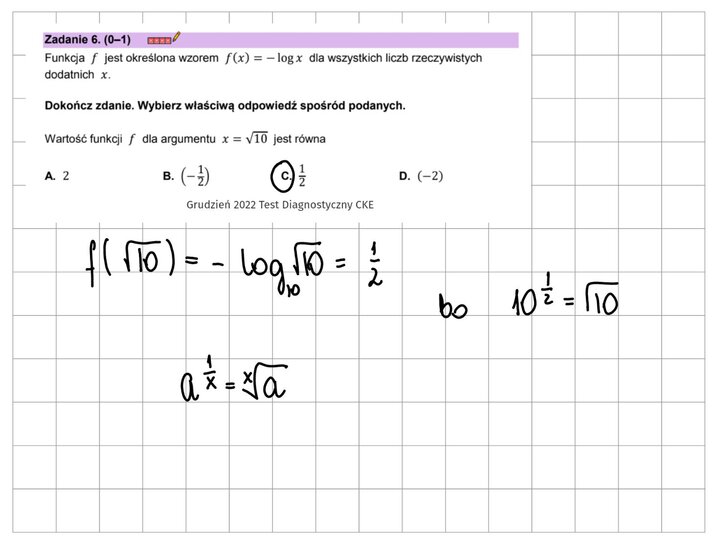 Logarytmy zadania maturalne