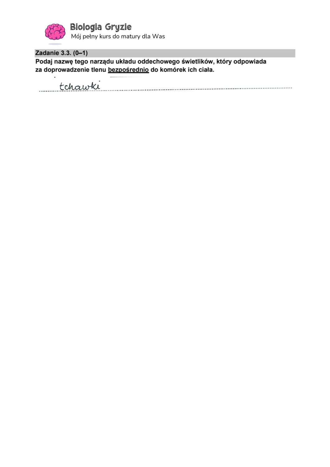 zadanie 4 matura CKE biologia formuła 2015