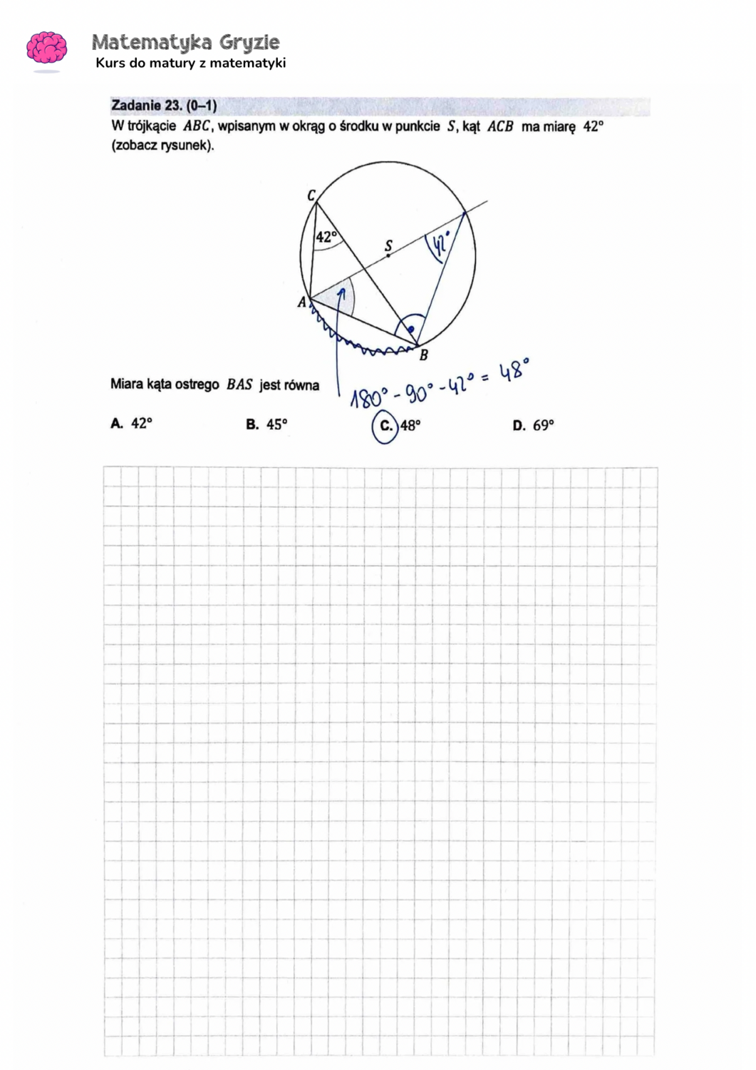 zadanie 23 matura z matematyki CKE formuła 2015