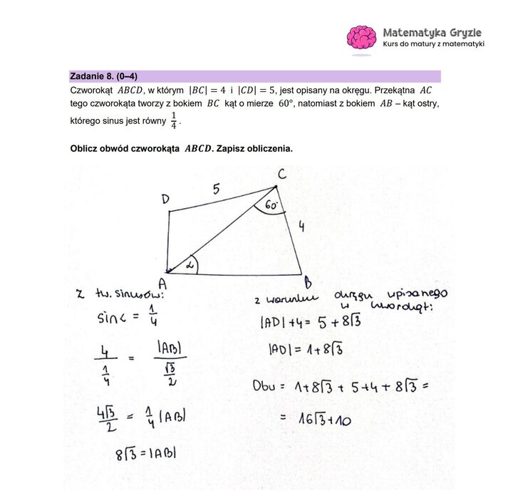 Nowa matura zadanie 8