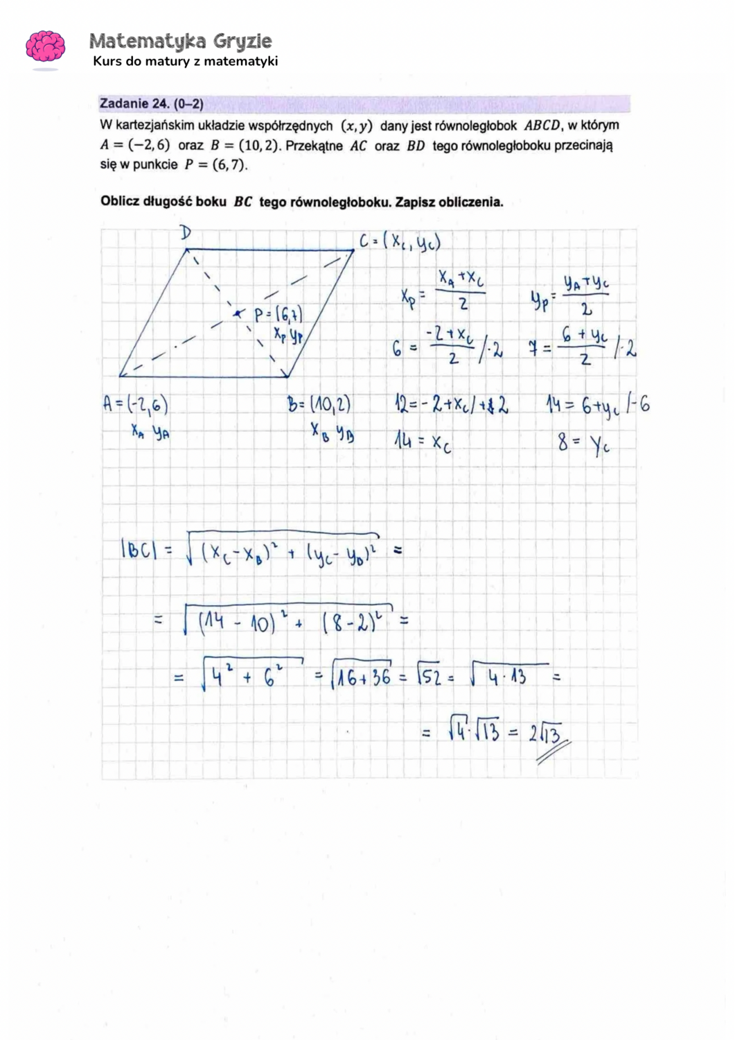 Zadanie 24  matura CKE matematyka