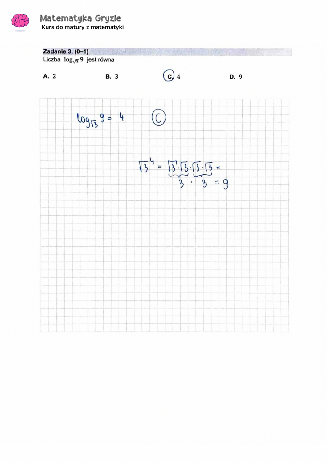 zadanie 3 matura z matematyki CKE formuła 2015