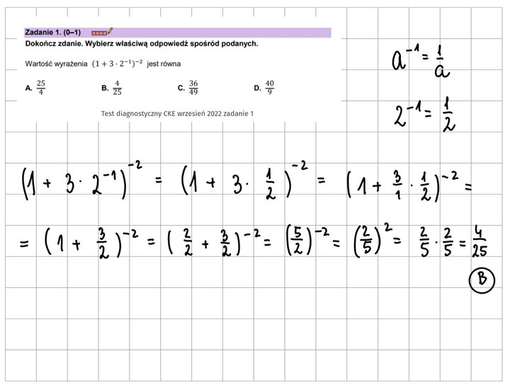 Potęgi i pierwiastki zadania maturalne