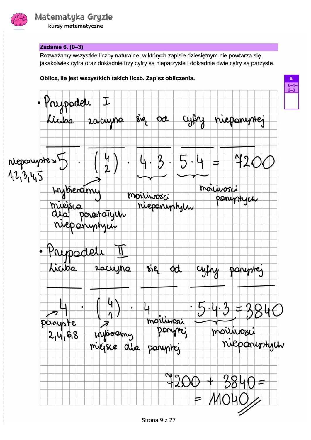 zadanie 6 matura rozszerzona CKE matematyka