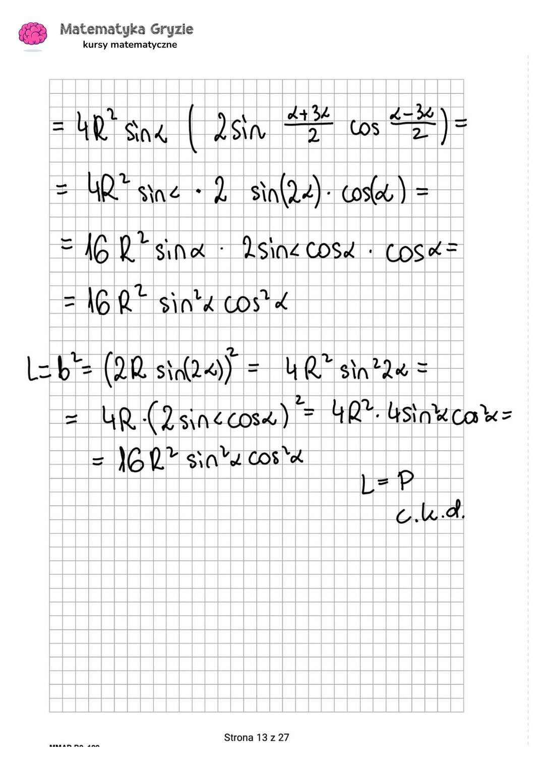 zadanie 8 matura rozszerzona CKE matematyka