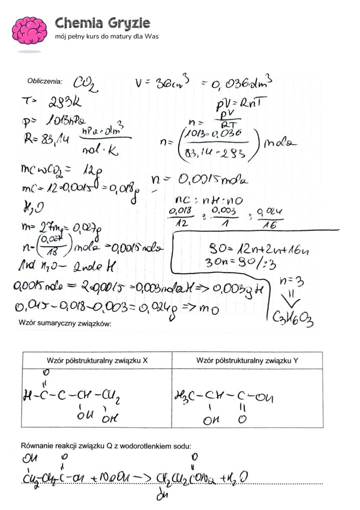 zadanie 25 matura CKE chemia