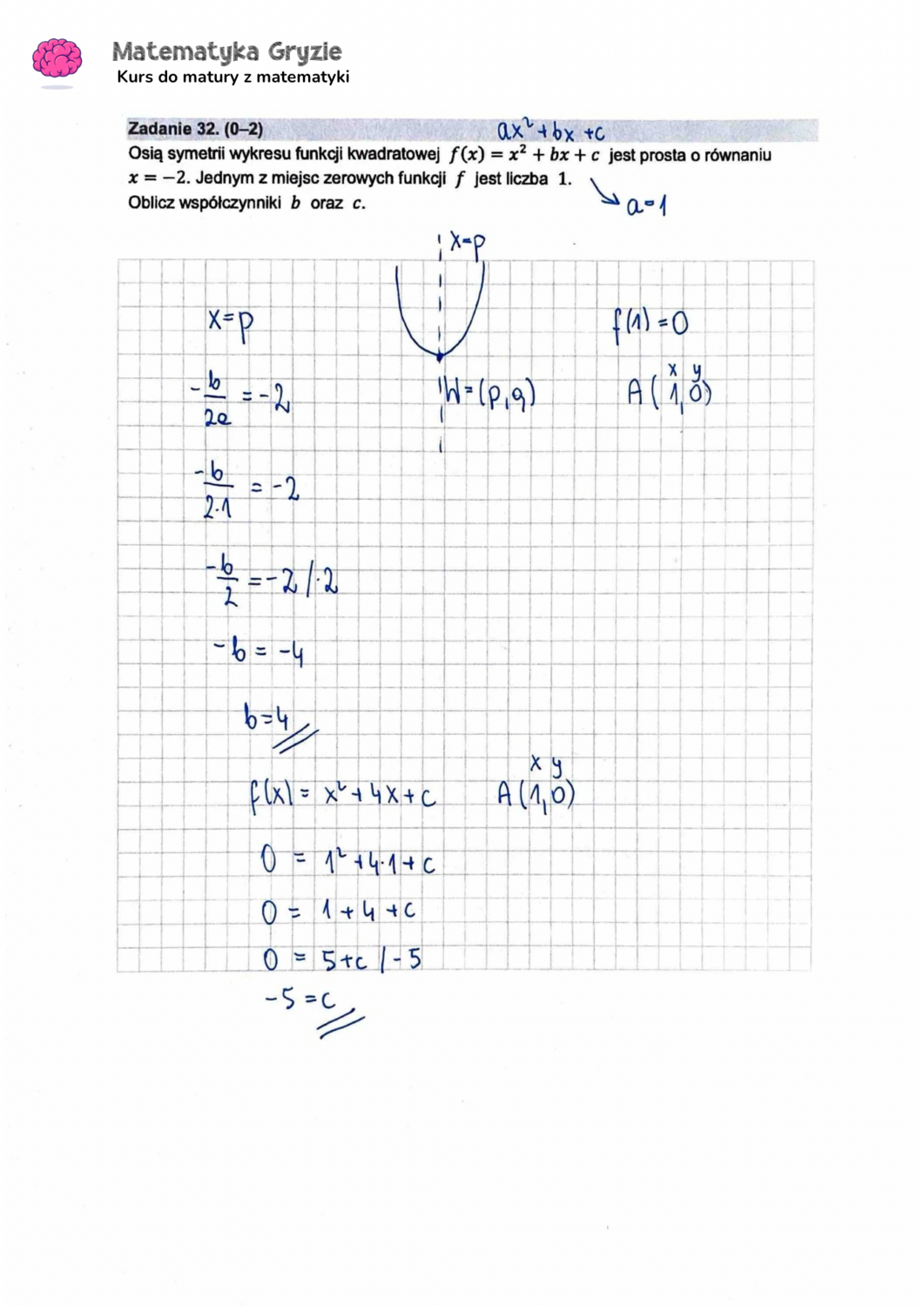 zadanie 32 matura podstawowa z matematyki maj 2024 stara formuła