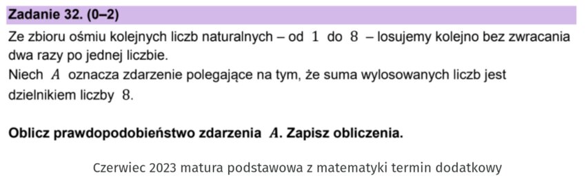 Prawdopodobieństwo - zadania maturalne