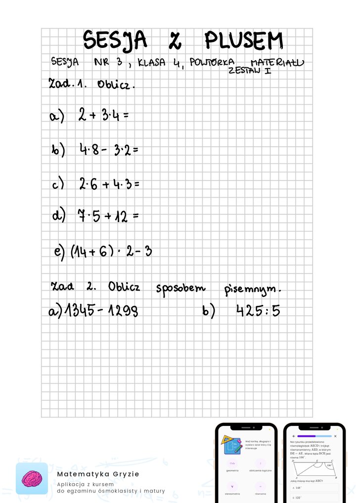 sesja z plusem klasa 4