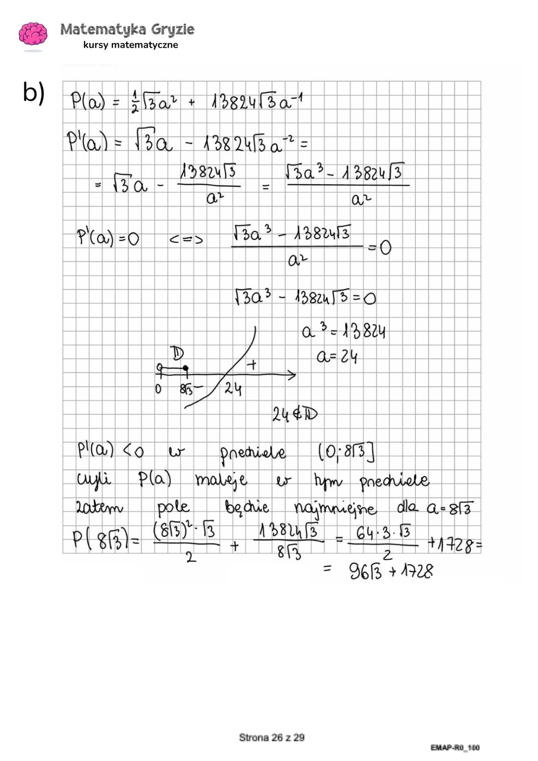 zadanie 16 matura CKE matematyka formuła 2015