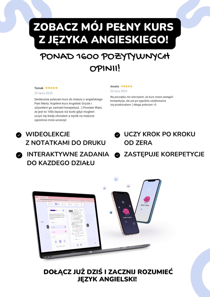 Planer nauki do egzaminu ósmoklasisty z języka angielskiego 2025