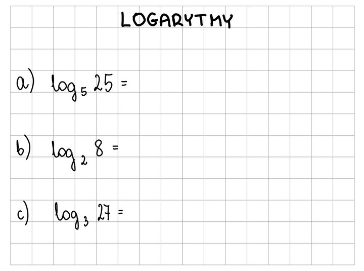 Logarytmy zadania