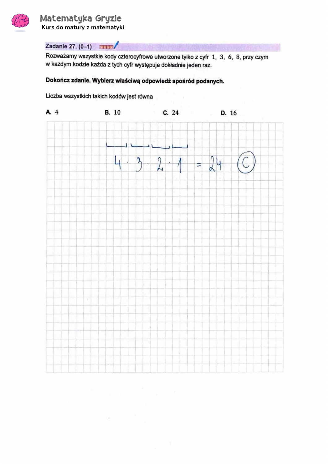 Zadanie 27  matura CKE matematyka