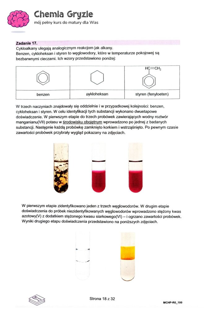 zadanie 17 matura CKE chemia
