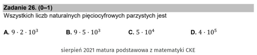 Kombinatoryka - zadania maturalne