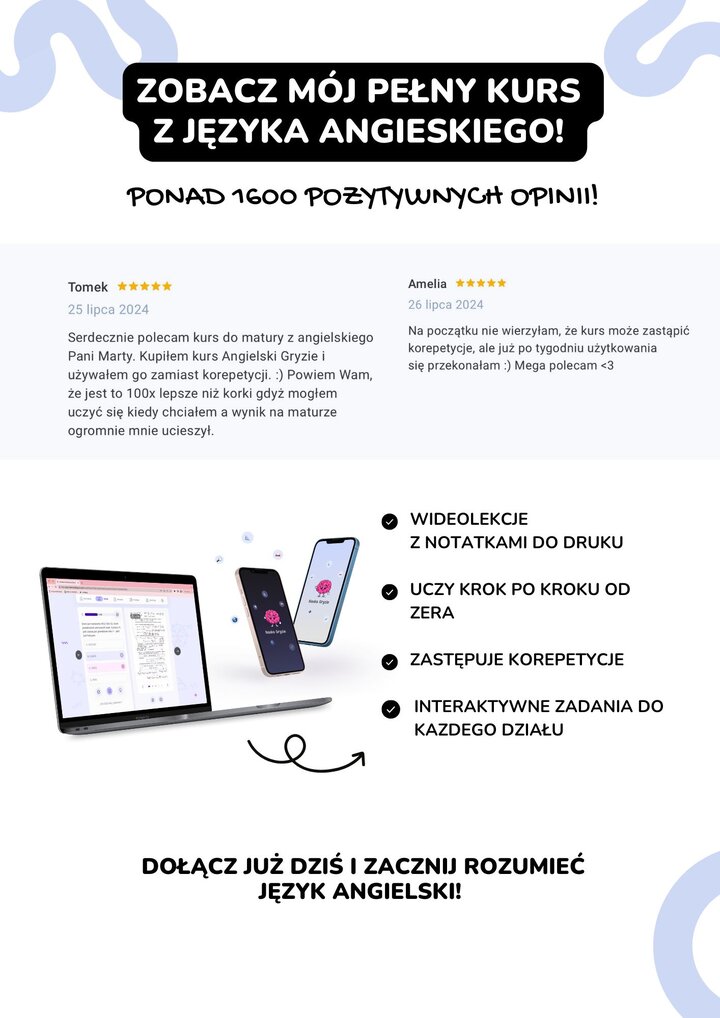 Planer nauki do matury rozszerzonej z języka angielskiego