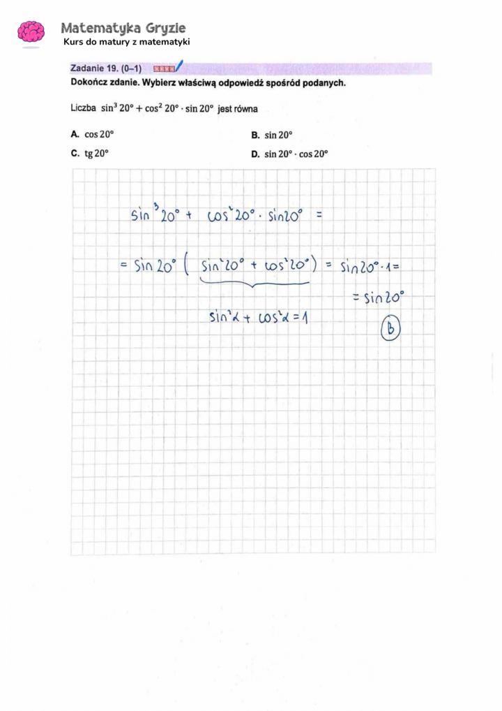 Zadanie 19  matura CKE matematyka