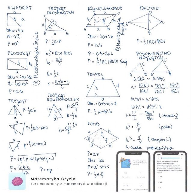 notatki do matury z matematyki - planimetria