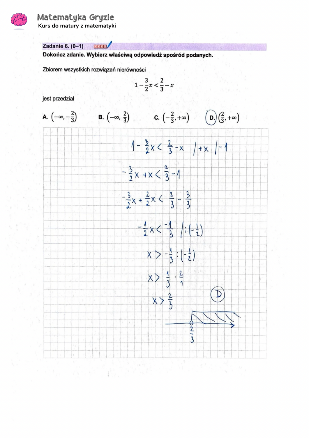 Zadanie 6  matura CKE matematyka