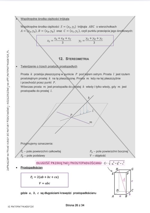 Tablice do nowej matury z dopisanymi wzorami cz.3, tablice maturalne