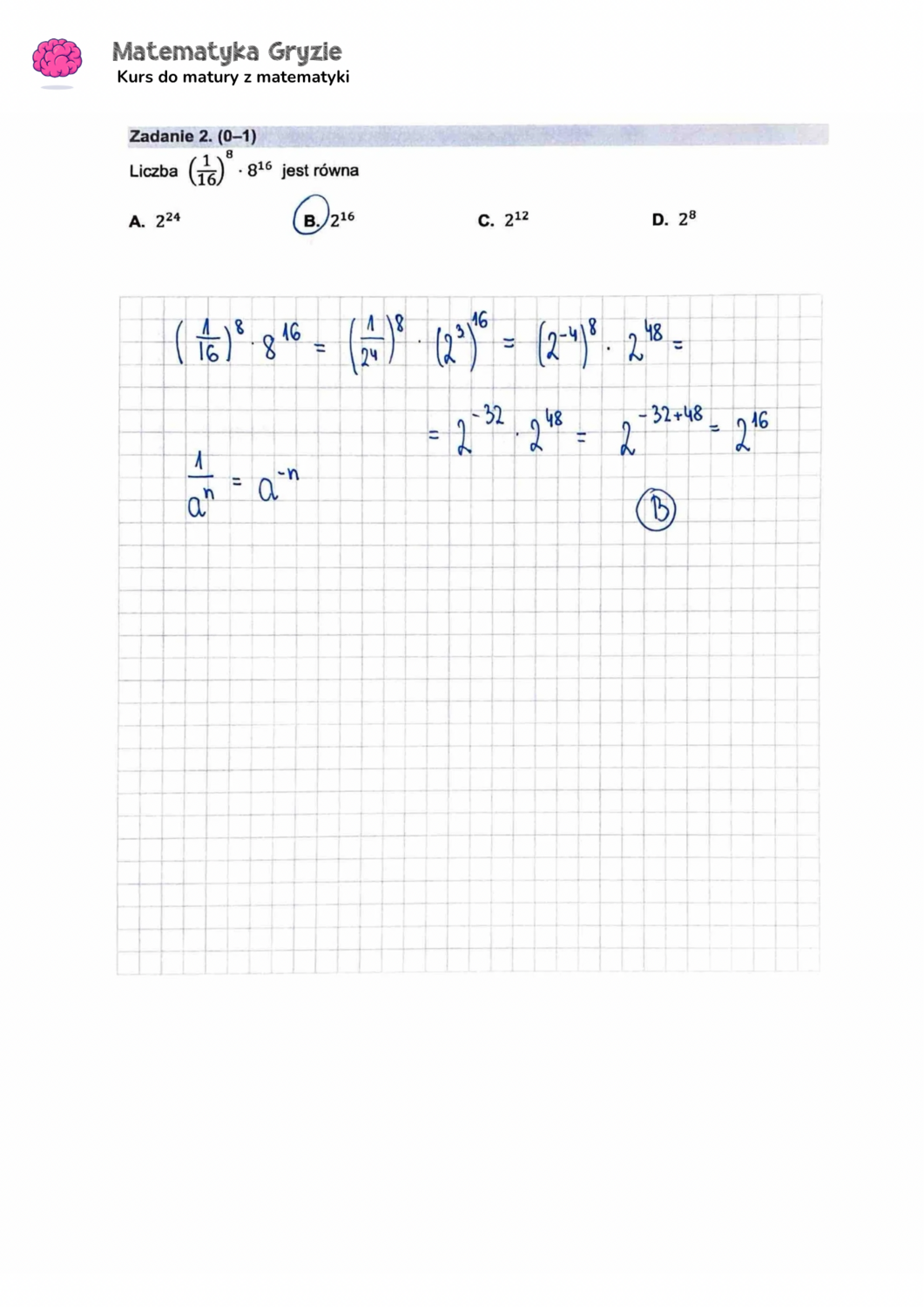 zadanie 2 matura z matematyki CKE formuła 2015