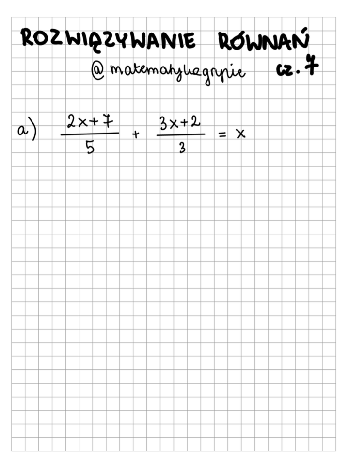 Rozwiązywanie równań cz. 7