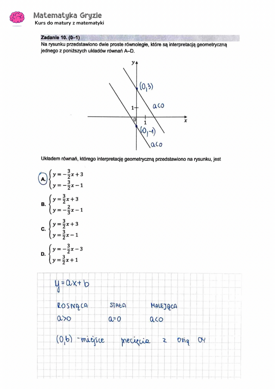 zadanie 10 matura z matematyki CKE formuła 2015