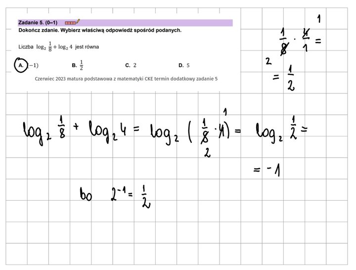 Logarytmy zadania maturalne