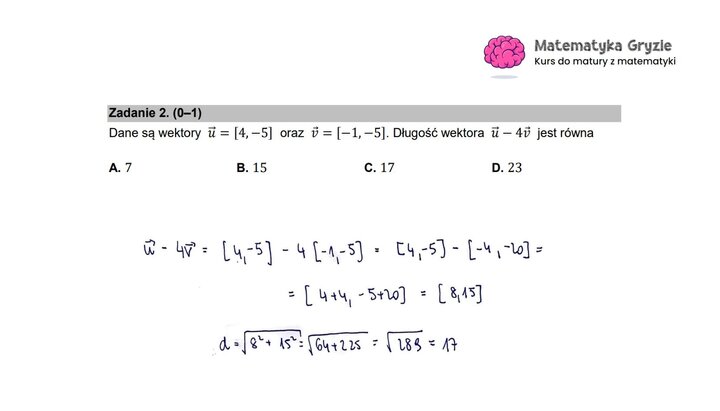 Stara matura zadanie 2
