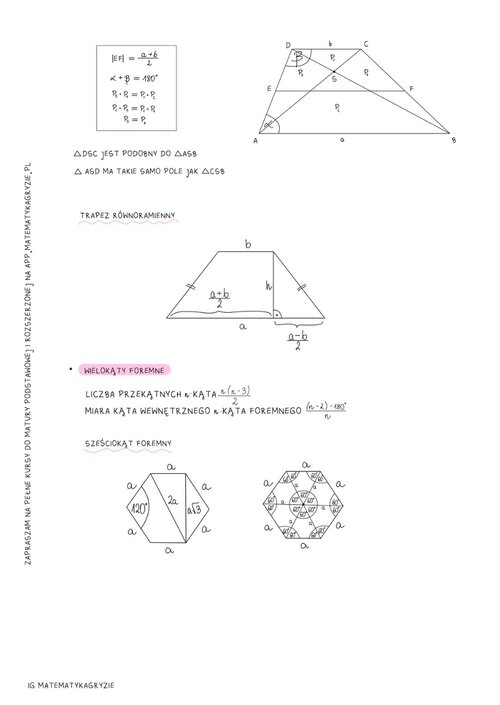 Tablice do nowej matury z dopisanymi wzorami cz.3, tablice maturalne