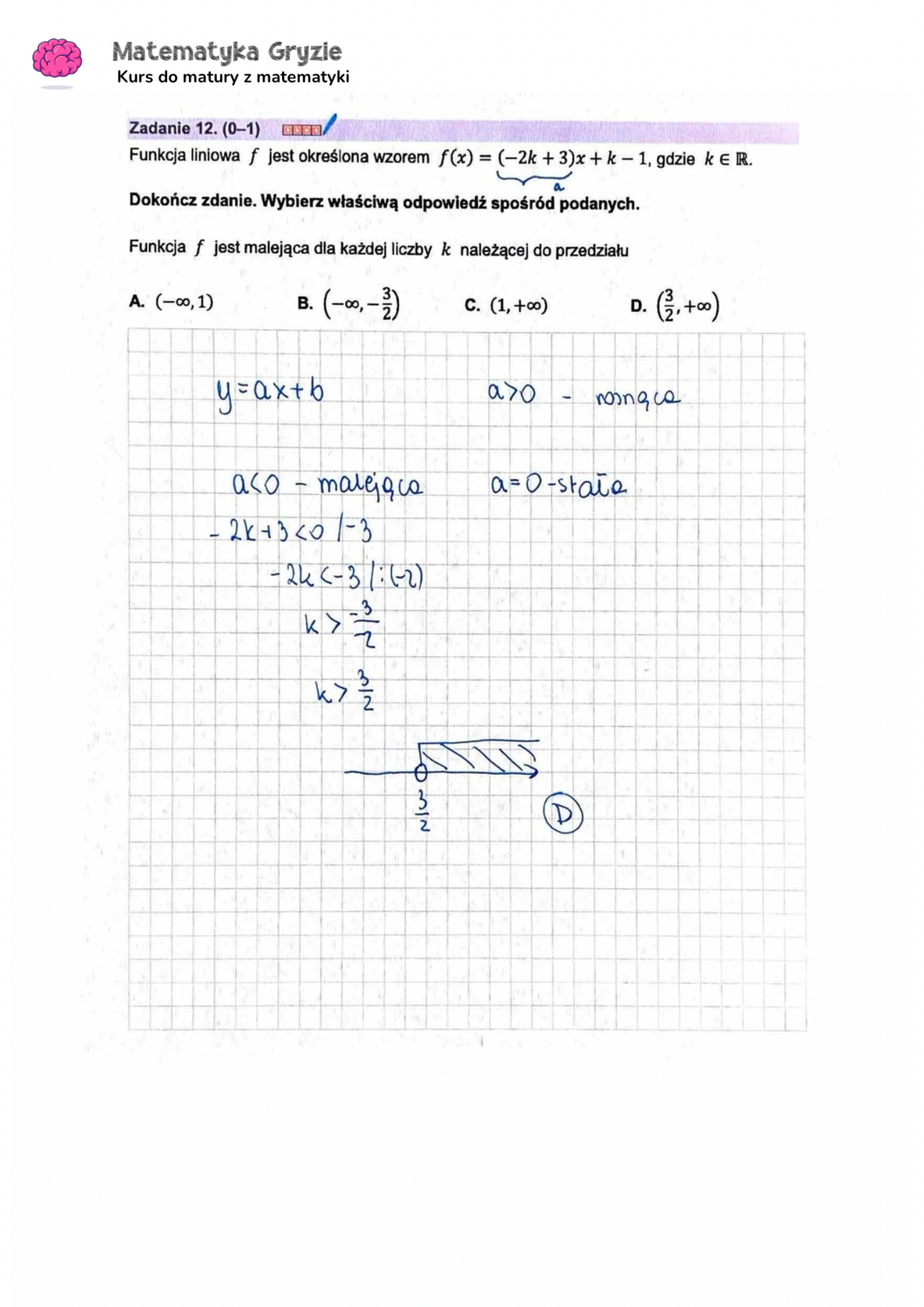 Zadanie 12  matura CKE matematyka