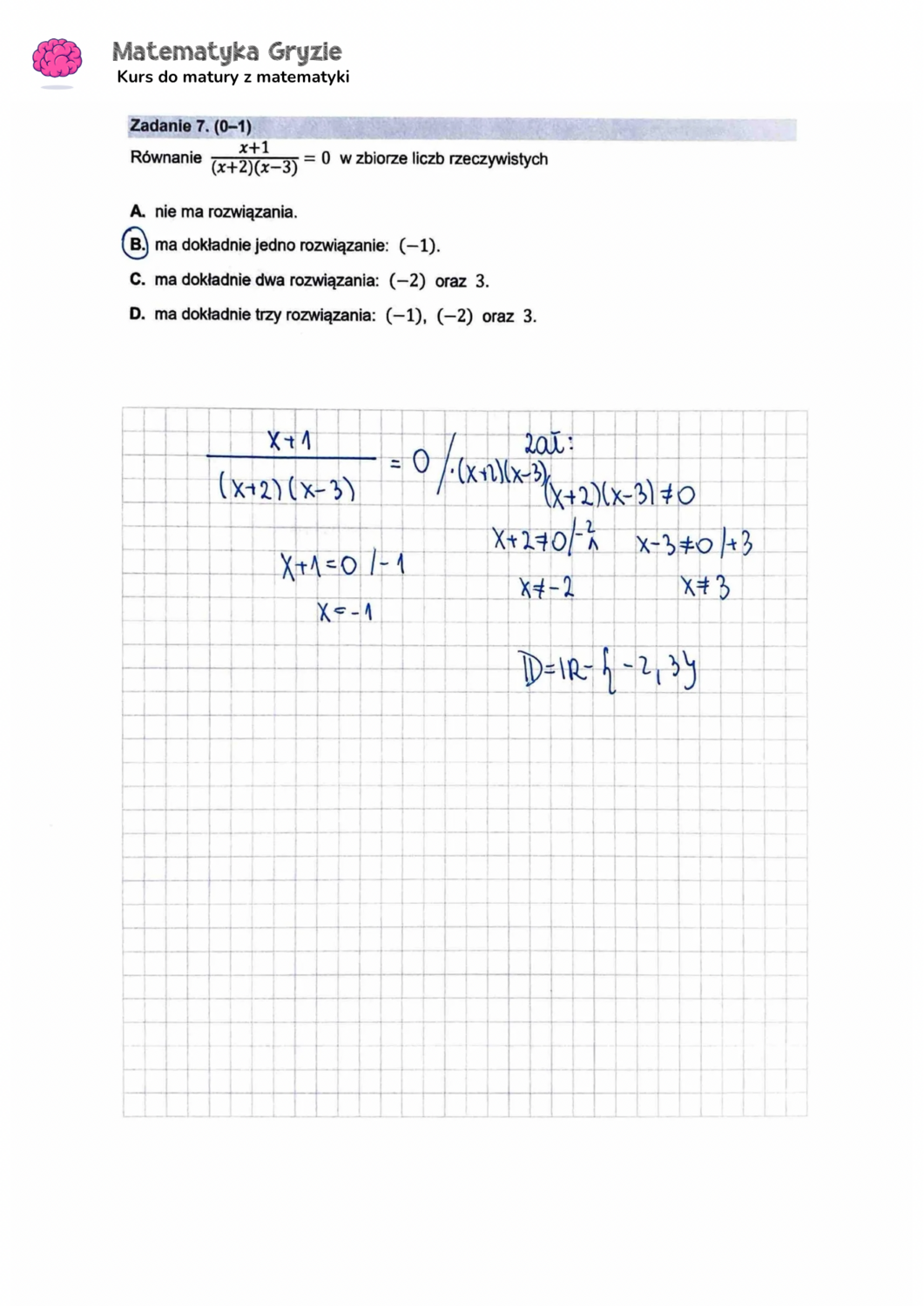 zadanie 7 matura z matematyki CKE formuła 2015