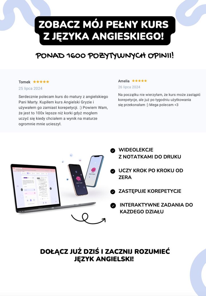 Planer nauki do matury z języka angielskiego