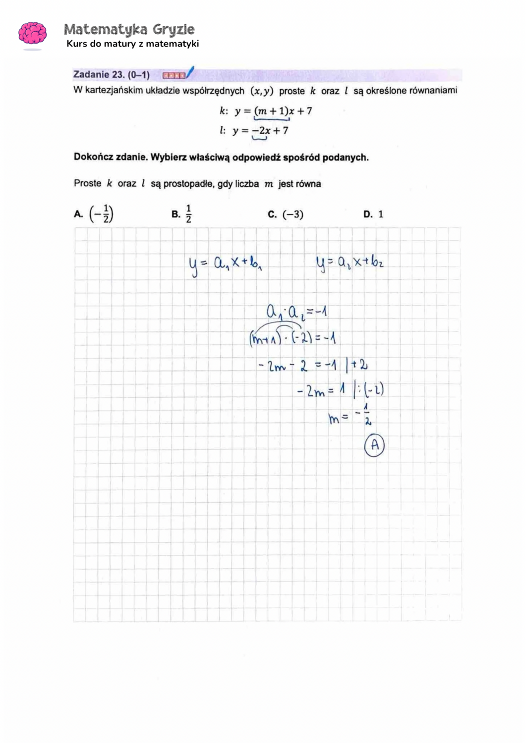 Zadanie 23  matura CKE matematyka