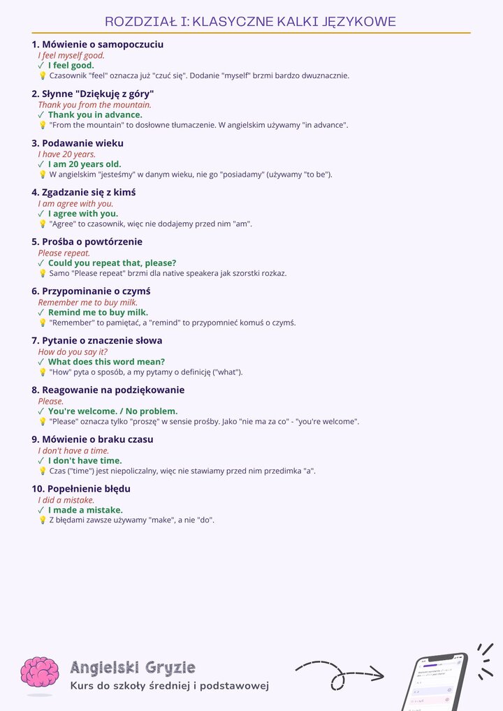 Klasyczne kalki językowe