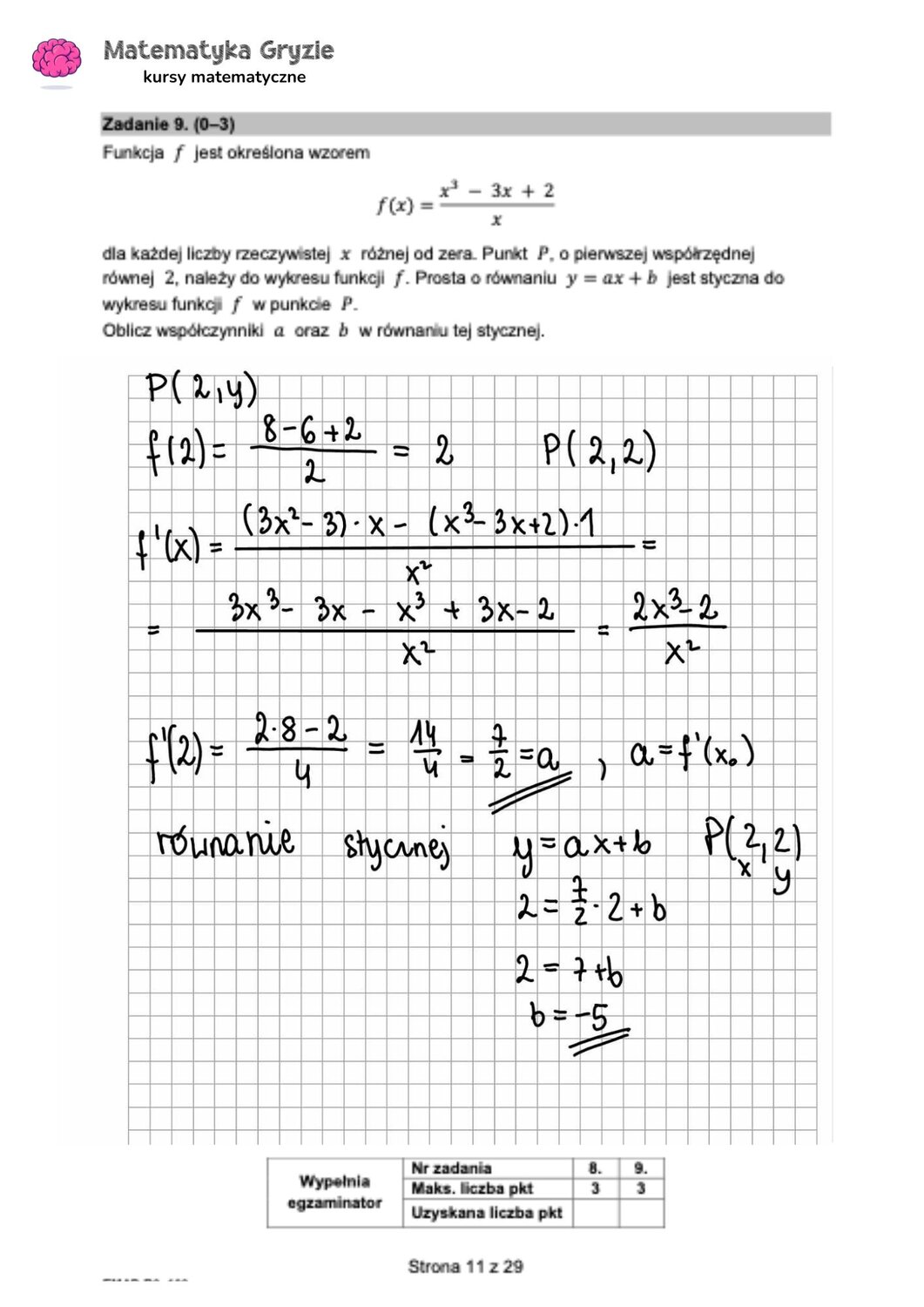 zadanie 9 matura CKE matematyka formuła 2015