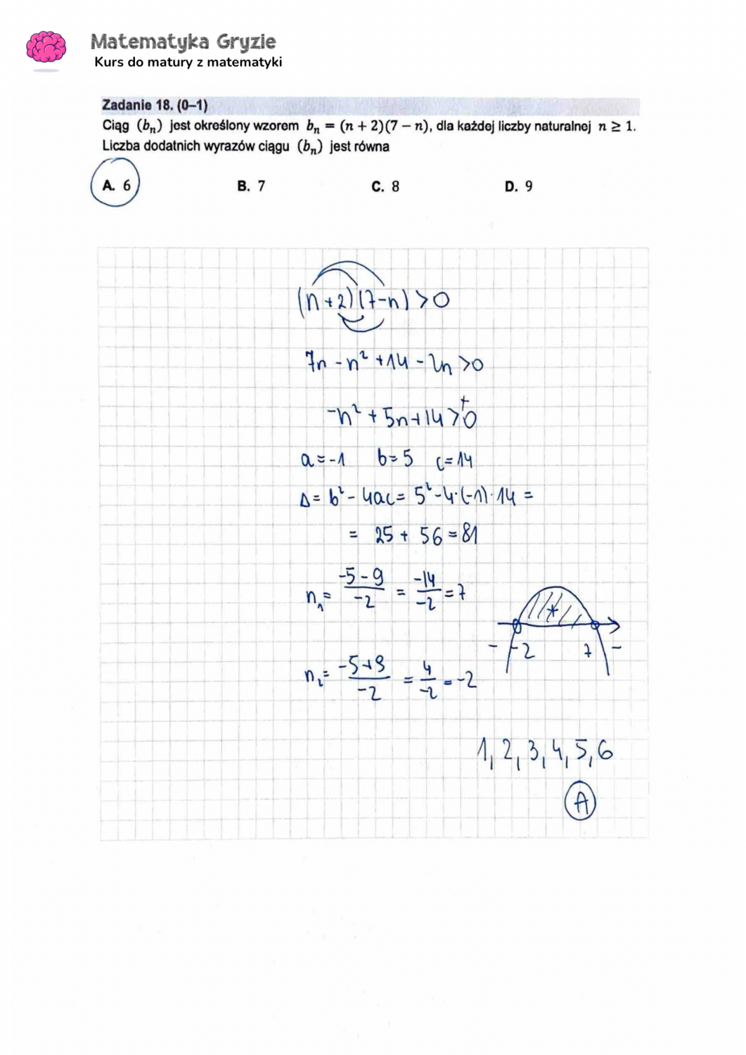 zadanie 18 matura z matematyki CKE formuła 2015