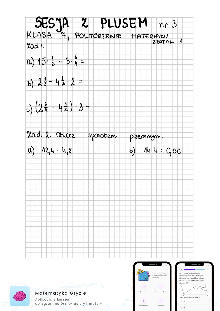 sesja z plusem klasa 7