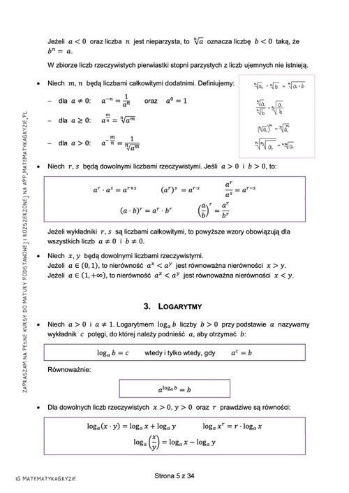 Tablice do nowej matury z dopisanymi wzorami cz.3, tablice maturalne