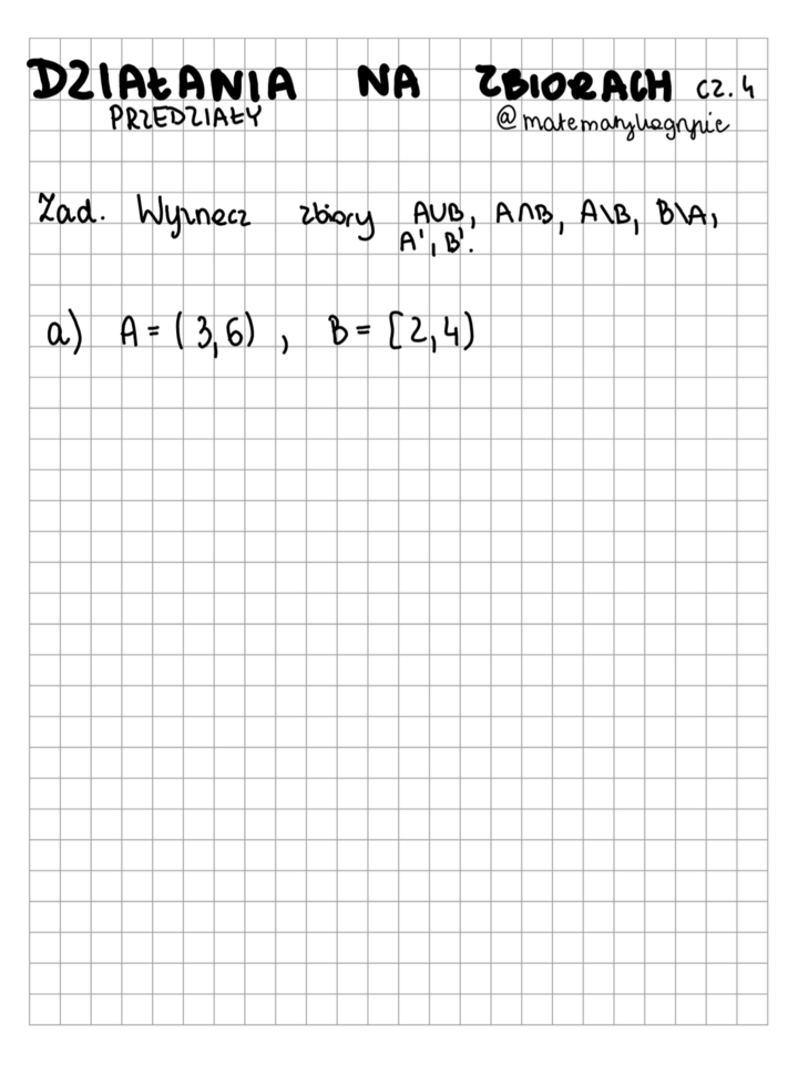 Działania na zbiorach cz. 4