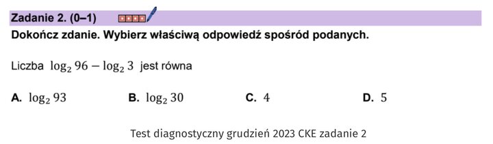 Logarytmy zadania maturalne