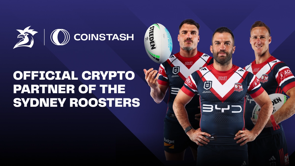 Coinstash Extends Official Cryptocurrency Partnership with the Sydney Roosters for 2026