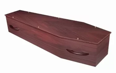 Earthcare Mahogany Coffin with handles