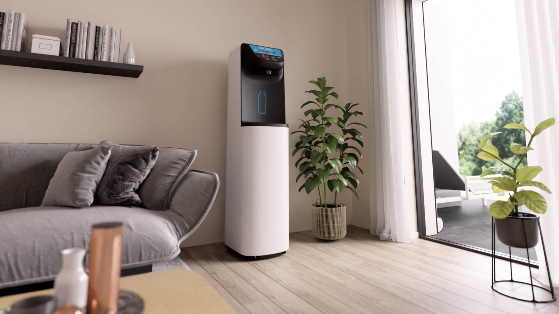 woman relaxing at home with scented candles