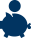 A piggy bank icon