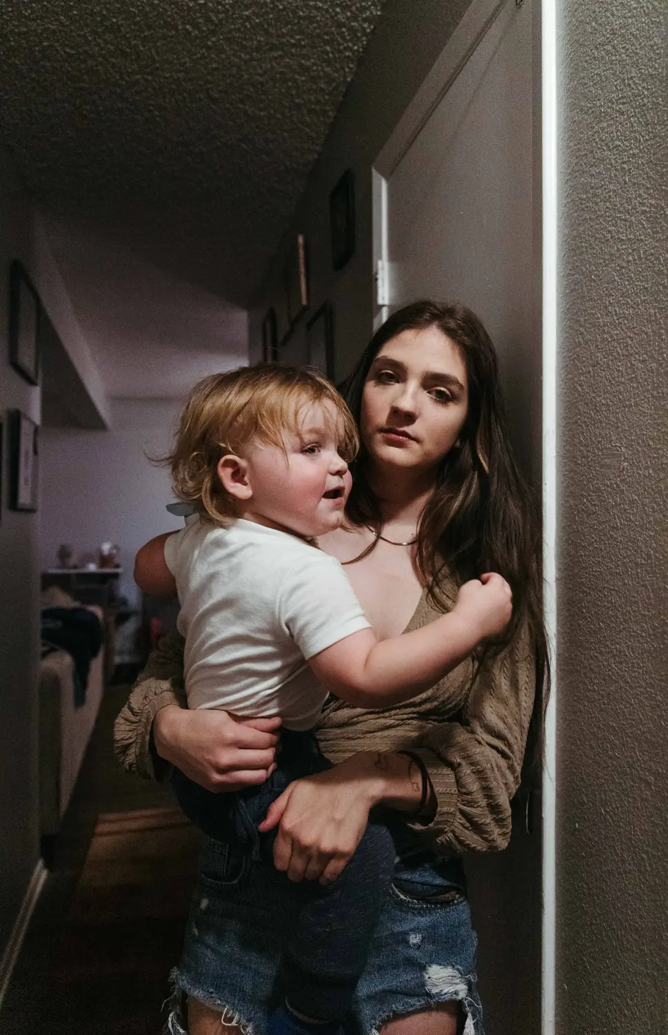 Brandy Carlson, 21, poses with her 18-month-old son CJ. Photo: Priya Shahi, Rocky Mountain PBS