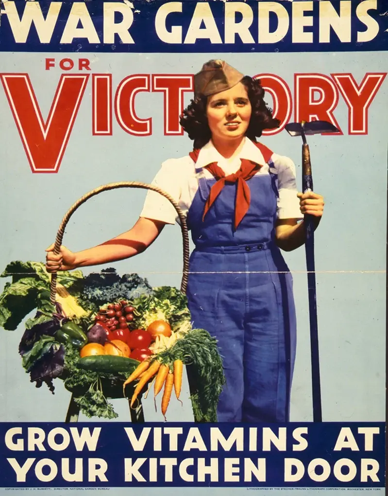 A poster from the National Garden Bureau, c. 1943. Image courtesy the Collection of Library of Congress