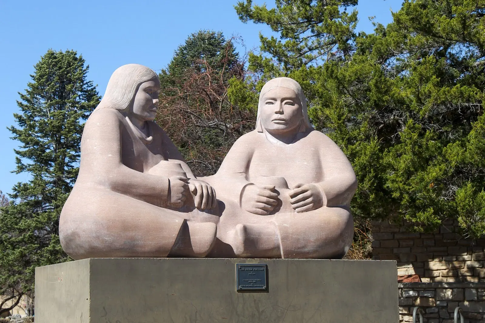 The River Potters sculpture on campus. Photo: Ziyi Xu, Rocky Mountain PBS